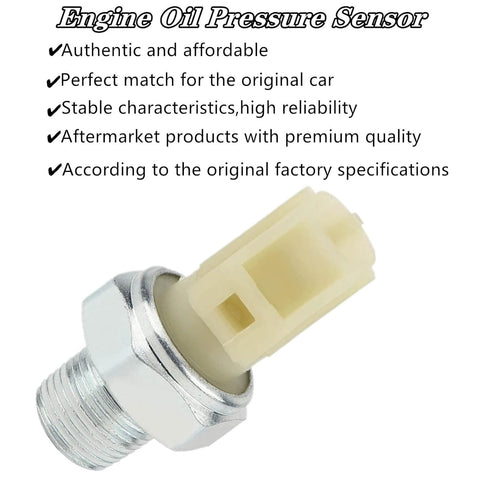 6U5Z9278D Engine Oil Pressure Sensor for Ford F150, Explorer, Ranger, Mustang - Oil Pressure Switch Replaces SW6357 1U5T9278DA, 1U5Z9278DA, 6U5Z92...
