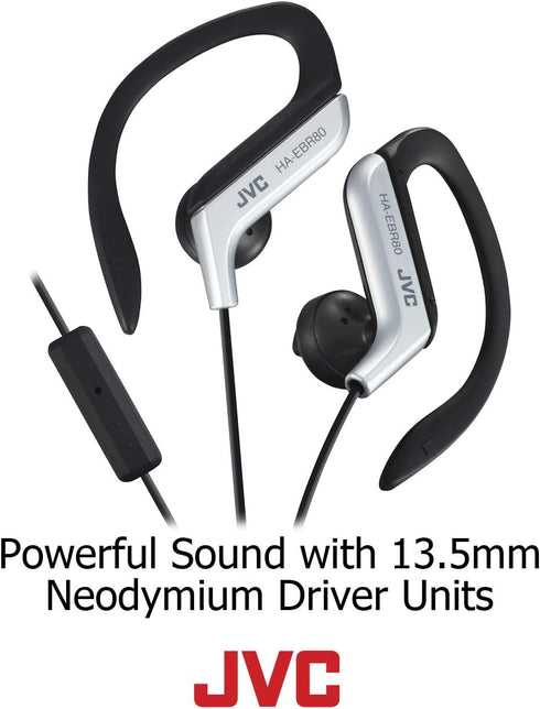 JVC HAEBR80B Sports Clip Headphones (Black)...