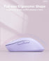 SM66 Purple Silent Dual Mode Wireless Mouse for Laptop, Adjustable 4800 DPI,Rechargeable Computer Mouse for Bluetooth and Wireless Connection...