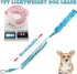 7FT Chew Proof Stretch Dog Leash Cable, Reflective Anti-Pull Shock Absorbing Dog Lead, Lightweight Cute Pet Leash with Soft Wide Nylon Handle for ...