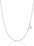 EVER FAITH 925 Sterling Silver Delicate Tiny Alphabet Initial 26 Letters Sideways Choker Necklace Jewelry for Women...