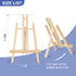 ESRICH 2 Pack 11.8" Wood Easels,Small Tabletop Display Stand,Easel Stand for Painting,Painting Party,Kids Student Tabletop Easels for Painting, Po...