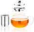 Hofu Small Clear High Borosilicate Glass Tea Pot with Removable 304 Stainless Steel Infuser, Heat Resistant Loose Leaf Teapot,Stovetop Safe, 660 m...