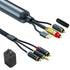 Digital Coaxial Optical to Analog 3.5mm AUX Audio Cable,192Khz Digital to Anlog Audio Optical to RCA Adapter for TV/PS4/Xbox/DVD/Optical Port to S...