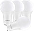 LUXRITE A19 LED GU24 Light Bulb, 60W Equivalent, 2700K Warm White, Enclosed Fixture Rated, 800 Lumens, Dimmable Twist Lock Light Bulbs, Damp Rated...