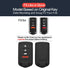 2pcs Compatible with Acura ILX RDX TL ZDX Black Key Fob Cover Case Key Chain Protector Keyless Remote Holder Smart 4 Buttons...
