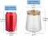 FANTESTICRYAN Glass Coffee Nuts Canister Airtight Storage Jar Petal Decorative Container with Bamboo Lid Metal Handle Easy to Grasp 700ml, 23 FL O...