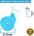 Baby Walker Replacement Wheels, Set of 4, Baby Walker Accessories, Plastic Wheels Casters, Universal Wheels (Blue)...