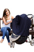 Byrd & Blume Maternity Nursing Cover Breathable Lightweight Breastfeeding Cover Wrap Shawl Scarf Poncho Full 360 (Navy, One size)...