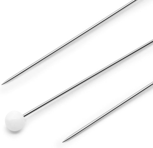 Dritz 61 Glass Head Pins, Extra Fine, 1-3/8-Inch (250-Count) , White...