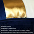 Navy Blue Beige Gold Leather Patchwork Velvet Throw Pillow Cover 12x20 Set of 2 Luxury Modern Home Decor Cushion Cover Decorative Pillow for Couch...