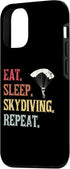 iPhone 14 Funny Skydivers Parachutists Eat Sleep Skydive Repeat Case...