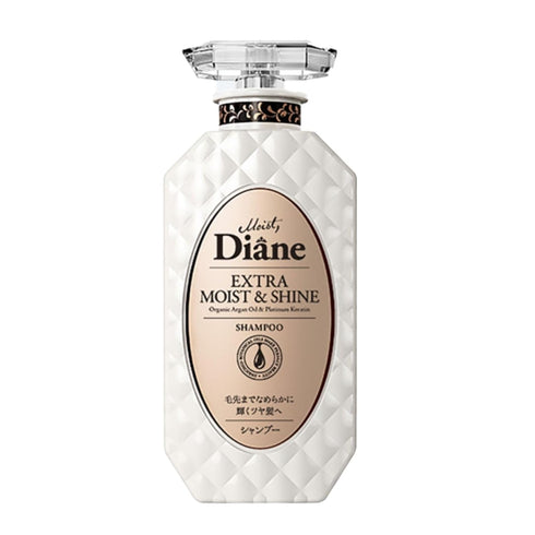 Moist Diane Pump Hydrating Shampoo for Men & Women, Organic & Natural Anti-dandruff Clarifying Japanese Hair Shampoo with Pump for Dry Hair Extra ...