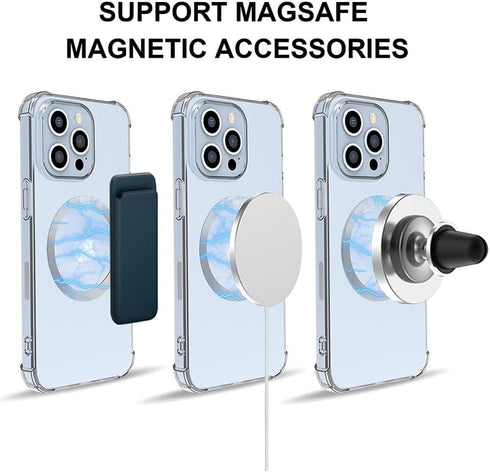 Mag Safe Ring 360 6Pack,Mag Safe Sticker for Mag Safe Magnet,Universal Magnetic Conversion Kit for iPhone 14/13/12/11/X Series, Galaxy S23/S22/S21...