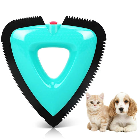 Mini Pet Hair Remover, Cleaning Brush for Car Detailing, Auto Interior, Furniture, Sofas and Carpets, Handheld Triangle Carpet Dog Hair Remover - ...