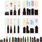 FINGERINSPIRE 4Pcs Layered City Skyline Painting Stencil Set 5.9Inch PET City Building Silhouette Drawing Template Reusable Architecture and Local...