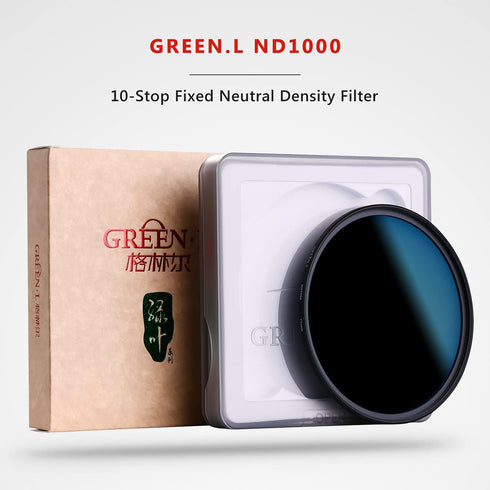 72mm ND1000 Filter, Slim 10-Stop Fixed Neutral Density ND Filter 72mm for Camera Lens...