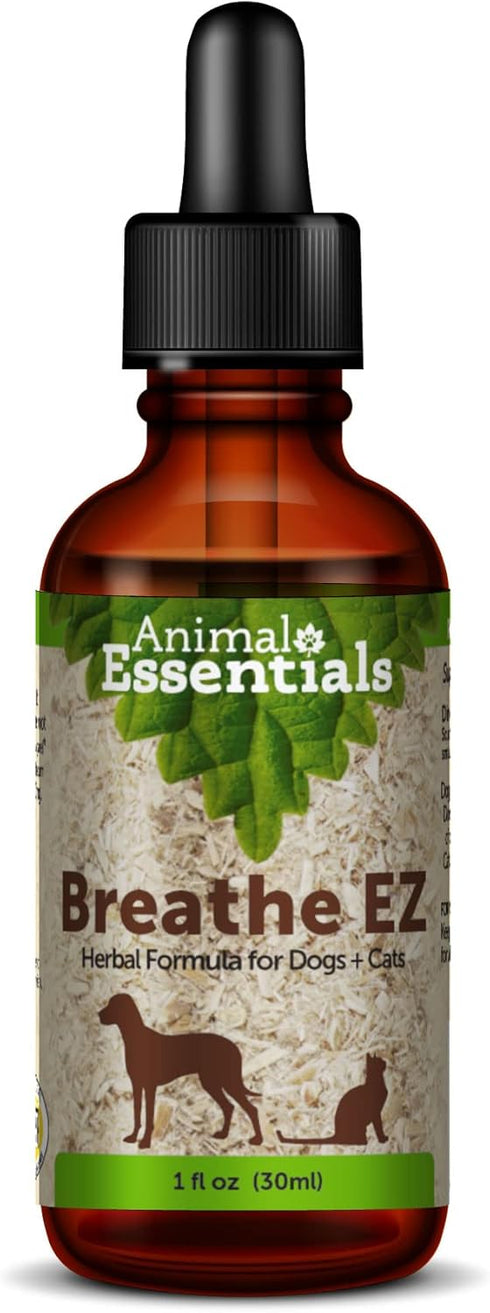 Animal Essentials Breathe EZ for Dogs & Cats - Pet Respiratory Support Supplement, Clear & Easy Breathing, Healthy Respiration - 1 Fl Oz...