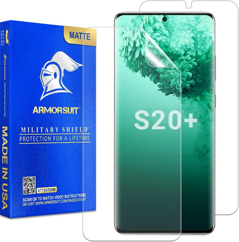 ArmorSuit 2 Pack Anti-Glare Screen Protector Designed For Samsung Galaxy S20 Plus/Galaxy S20+ 5G (6.7") Case Friendly MilitaryShield Ultrasonic Fi...