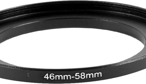 uxcell 46mm-58mm Filter Step Up Ring Adapter, Metal 46mm to 58mm Camera Lens Filter Stepping Rings Adapter Threaded Frame for Nikon Sony Olympus D...