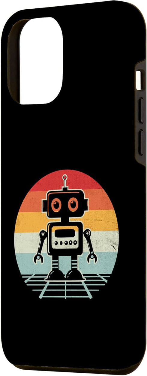 iPhone 15 Pro Max Retro Sunset Robot Robotics Engineer Robotic Engineering Case...