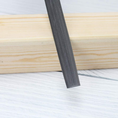 KALIM Half Round Medium Cut File, Double Cut Teeth, 6'' Length, Made of High Carbon Steel, Hand File without Handle Suitable for Wood, Metal, Shar...
