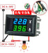 diymore 5PCS 0.28" Volt Amp Meter Digital Voltmeter Ammeter DC 100V 10A Waterproof Dual Display Current Voltage Meter Mini Ammeter Voltmeter 3 Bit...