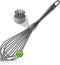 Dishwasher Safe Whisk, Professional Whisks For Cooking Non-Scratch, Stainless Steel & Silicone Wisk, Plastic Rubber Whisk Tool For Nonstick Cookwa...