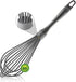 Dishwasher Safe Whisk, Professional Whisks For Cooking Non-Scratch, Stainless Steel & Silicone Wisk, Plastic Rubber Whisk Tool For Nonstick Cookwa...