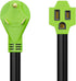 30 Amp Male to 15 Amp Female Dogbone Adapter RV Electrical Converter Cord Cable (30A Male - 15A Female)...