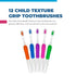 2500C Texture Grip Child Toothbrush (1 Dozen) - Engaging Dental Care for Young Smiles...