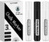 Liquid Chalk Markers Erasable Window Paint Pen: 15mm Jumbo Wet Erase Glass Washable Markers Large Wide Tip 1 Black 2 White Chalk Markers for Chalk...
