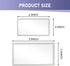2 PCS Car Visor Mirrors, Shatterproof Stainless Steel Cosmetic Mirror for Cars, HD Decorative Mirror, 5.91 x 3.15 In and 4.33 x 2.36 In (Transpare...