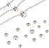 PH PandaHall 304 Stainless Steel Slider Beads 30pcs Stopper Bead 7mm 8mm 10mm Adjustable Slider Metal Loose Beads with Rubber Inside for Bracelet ...