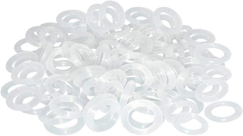 120Pcs Clear Rubber O-Ring Switch Dampeners Keycap white for Cherry MX Key Switch Keyboards Dampers...