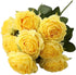Jasion Artificial Roses Flowers 10 Heads Arrangement Silk Bouquet Glorious Meanings for Home Office Parties and Wedding Decoration (Yellow)...