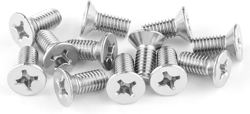 12Pcs Brake Disc Rotor Screws Kit,Premium Stainless Steel Brake System Parts 93600-06014-0H,Compatible with Acura,K3,City,Civic,Accord,Odyssey (12...