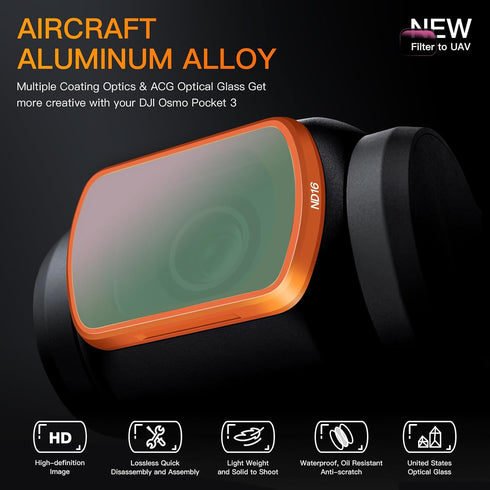 Black Mist Filter, Black diffusion 1/4 Magnetic Creative Filter Beauty Soft Filters for DJI Osmo Pocket 3 Creator Combo...