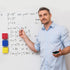 Mini Dry Erase Erasers, 48 Pack Magnetic Whiteboard Eraser for kids, Chalkboard Cleansers for Classroom, Home and Office (4 Colors)...