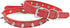 Enjoying Spiked Dog Collar Spiky Cat Collar Leather Adjustable Pet Collar Kitten Puppy Spike Collar, Red Small...