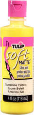Tulip 20406 Soft Fabric Paint 4oz Matte Sunshine Yellow...