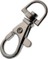 Bulk 50 Pack - Premium Metal Lobster Claw Clasp Hook Craft Findings - 1.5 Inch Clip with Trigger Snap and Round Eye Swivel D Ring by Specialist ID...