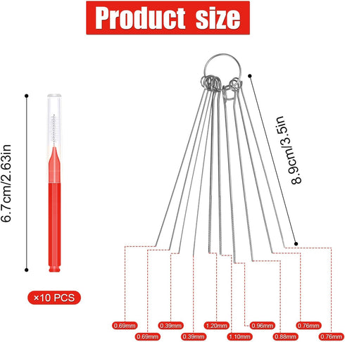 10pcs Shower Head Cleaning Brush with 10pcs Cleaning Pin Picks, Anti-Clogging Mini Crevice Shower Head Bristle Small Hole Cleaner for Nozzle Gap H...