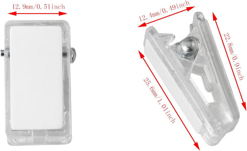 20pcs Double-Sided Adhesive Spring Clips for Poster Photo Wall Teacher Student Home Applications (Clear)...
