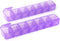 2 Packs Small Weekly Pill Organizer,Pocket Daily Pill Case Pill Box for Pills/Vitamin/Fish Oil/Supplements (Purple)...