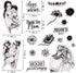 Mother's Day Clear Stamps for Card Making Mom's Day Clear Stamp Blessing Words with Sentiments Transparent Silicone Stamps for DIY Scrapbooking Su...