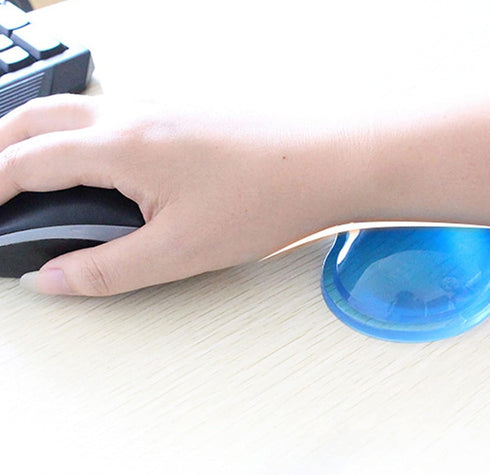 Silicone Mouse Wrist Rest Heart-Shaped Mouse Pad Cool Hand Cushion Relieve Pain Wrist Support for Computer, Laptop (Blue)...