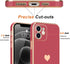 Teageo Compatible with iPhone 12 Case for Women Girl Cute Love-Heart Luxury Bling Soft Back Cover Raised Full Camera Protection Bumper Silicone Sh...