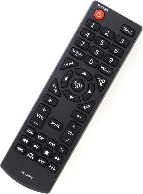 MC42NS00 Replacement Remote Control fit for Sanyo TV DP24E14 FVD5044 FVF5044M DP39D14 DP42D24 DP65E34 FVD3924 DP50E44 DP55D44 DP58D34...