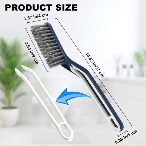 Cleaning Brush - QAGOBDI Hard Bristle Crevice Cleaning Brush for Household, Bathroom Cleaning Brush Tools, 2 PCS Bathroom Gap Brush, Gap Cleaning ...